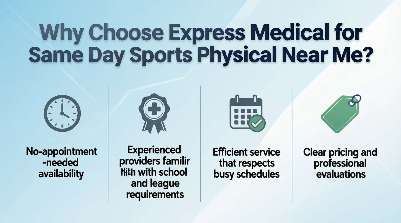 Why Choose Express Medical for Same Day Sports Physical Near Me